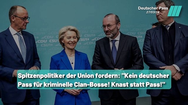 Union gegen Kriminalität: Kein Pass für kriminelle Clans