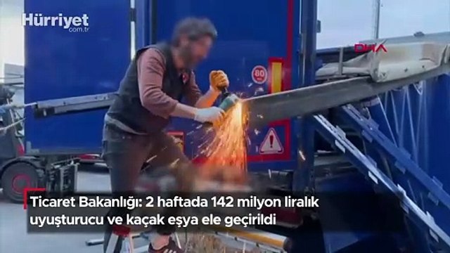 Ticaret Bakanlığı: 2 haftada 142 milyon liralık uyuşturucu ve kaçak eşya ele geçirildi