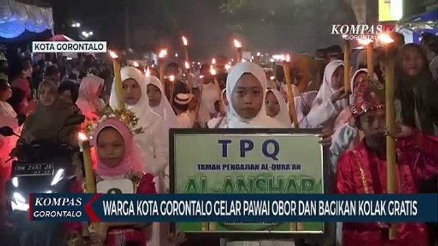 Sambut 15 Ramadan, Warga Kota Gorontalo Gelar Pawai Obor dan Bagikan 5000 Gelas Kolak Gratis