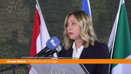 Meloni "La pace non si fa con le parole, ma con impegno e deterrenza"
