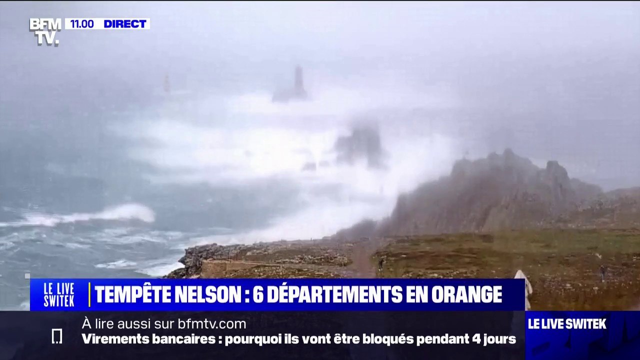 Tempête Nelson: des rafales à 183km/h relevées à la Pointe du Raz