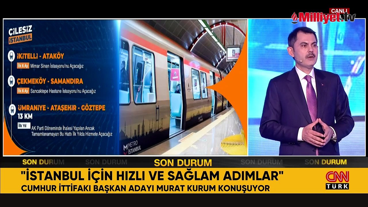 İBB Başkan Adayı Murat Kurum: 6 ayda mevcut belediyenin yapamadığını yapacağız