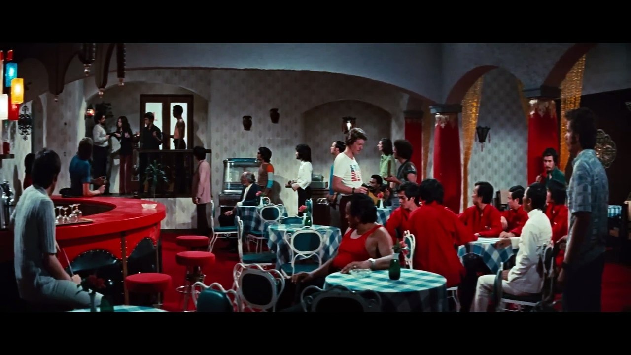 Bruce Lee beat up bandits and humiliated their boss in a restaurant  The Way of the Dragon (1972)