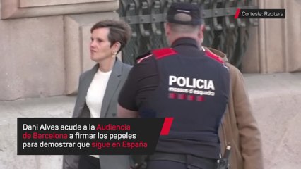 Dani Alves acude a la Audiencia de Barcelona por primera vez