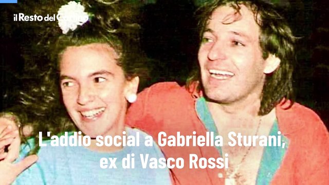 L'addio social a Gabriella Sturani, ex di Vasco Rossi: il video