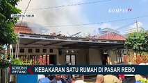 Kebakaran Rumah di Pasar Rebo, 14 Unit Mobil Damkar Diterjunkan ke Lokasi