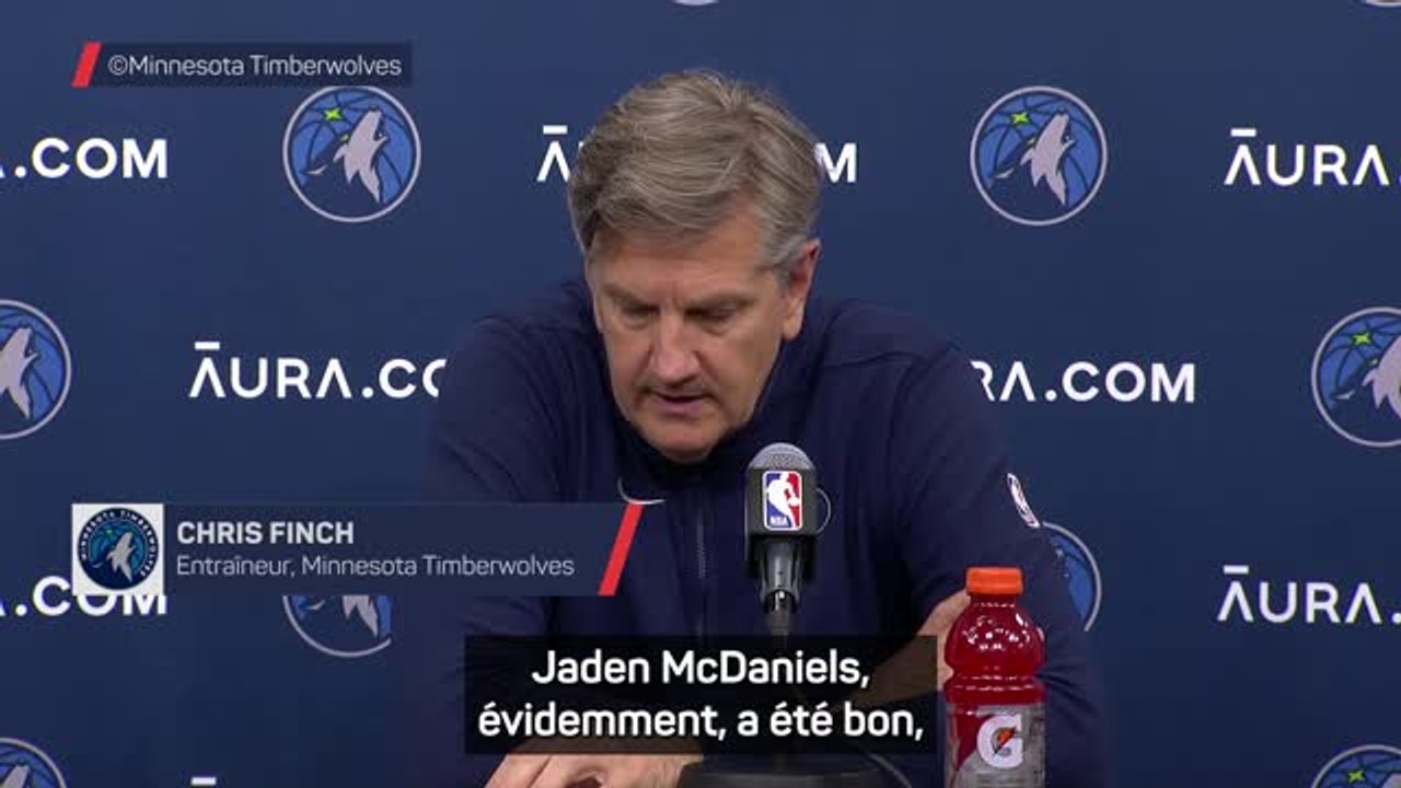 Timberwolves - Finch : "Le MVP du match est Rudy Gobert"