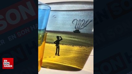 Gölgeler ile resimleri canlandırdı