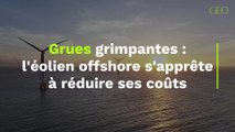 Grues grimpantes : comment l'éolien offshore s'apprête à réduire drastiquement ses coûts d'installation