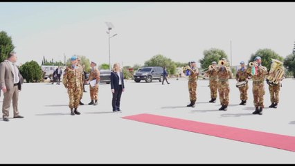 Meloni a base "Millevoi" in Libano, saluta contingente italiano