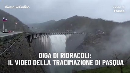 Diga di Ridracoli: il video della tracimazione di Pasqua