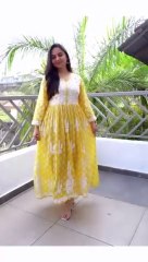Printed Geourgett Fabrics || FASHION SHOW