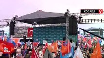 Cumhurbaşkanı Erdoğan'ı Kocaeli'deki miting alanında 85 bin kişi karşıladı