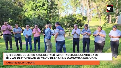 Intendente de Cerro Azul destacó importancia de la entrega de títulos de propiedad en medio de la crisis económica nacional
