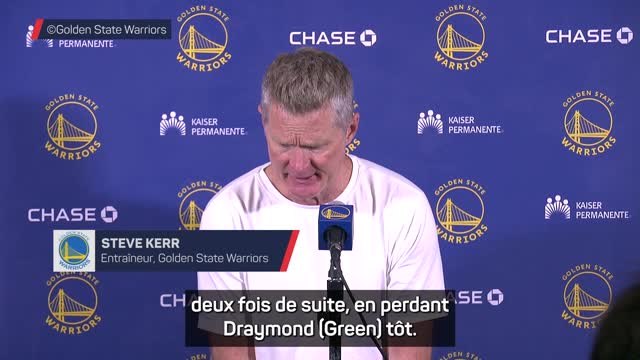 Warriors - Kerr sur l'expulsion de Green : Il le méritait