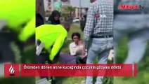 Ölümden dönen anne kucağında çocukla gözyaşı döktü