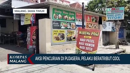 Pria Beratribut Ojol Terciduk Curi Tas Pemilik Warung