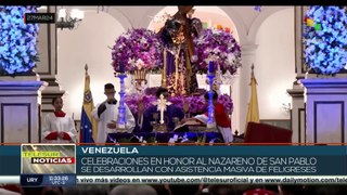 Venezuela realizó procesión del Nazareno de San Pablo