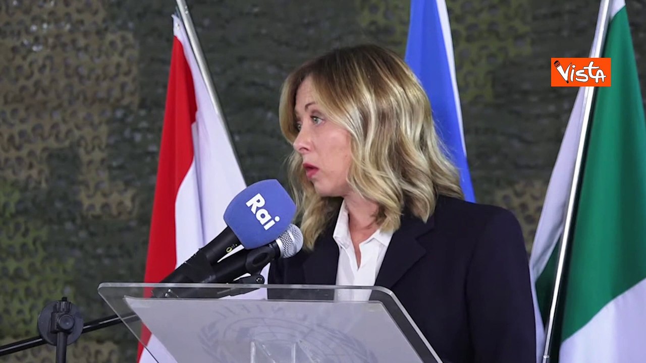 Meloni in Libano: "Pace non si costruisce a parole ma con la deterrenza"