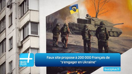 Faux site propose à 200 000 Français de "s'engager en Ukraine"