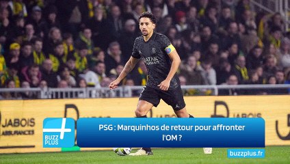 PSG : Marquinhos de retour pour affronter l'OM ?