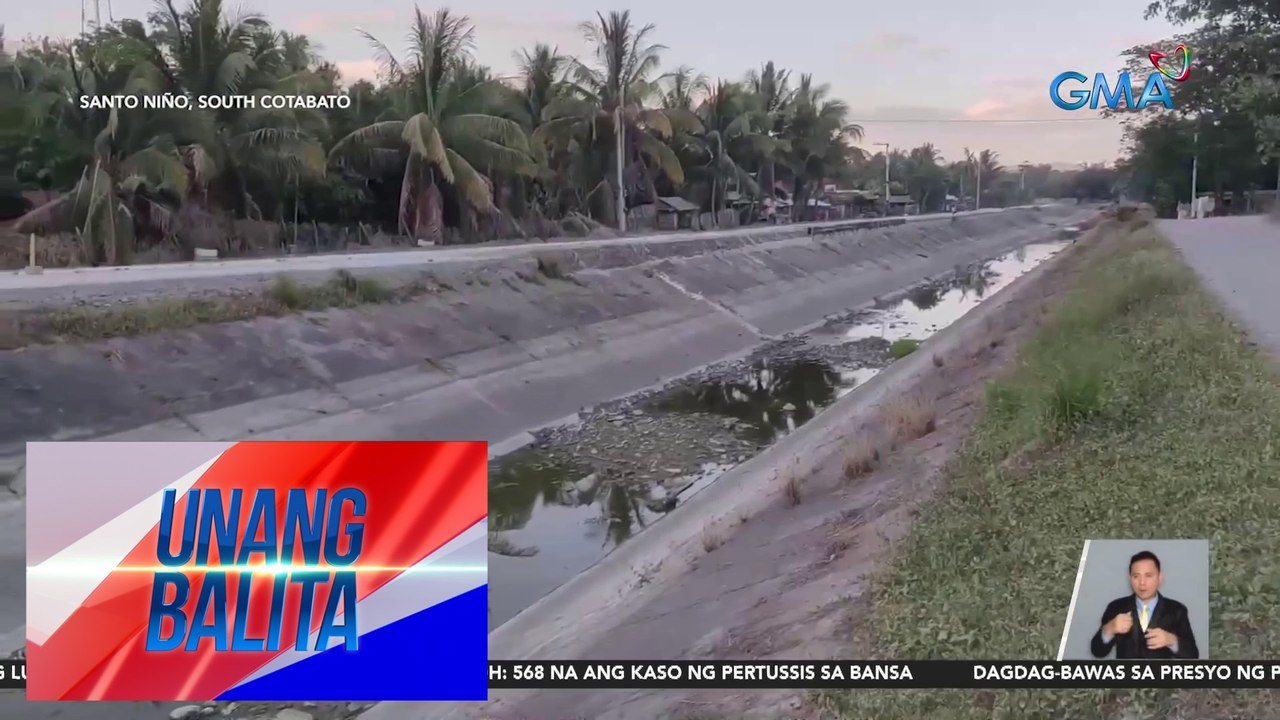 Ilang kanal at irigasyon, natutuyo na dahil sa mainit na panahon | UB