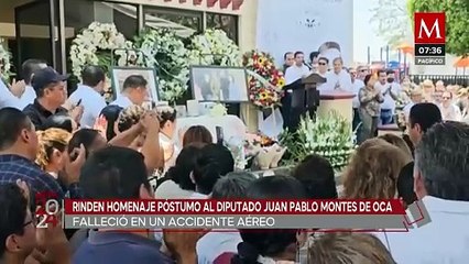 En Chiapas, rinden homenaje al diputado con Juan Pablo Montes de Oca