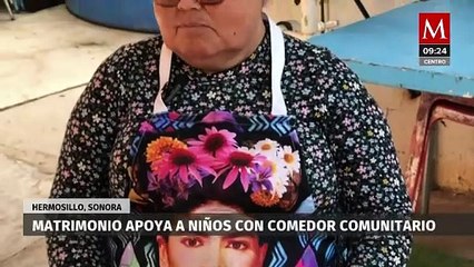 Pareja apoya a niños con comedor comunitario en Hermosillo