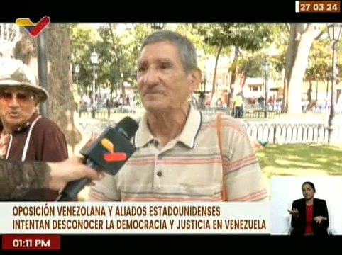 Caracas | Ciudadanos rechazan campaña de descrédito contra Venezuela impulsada por la oposición