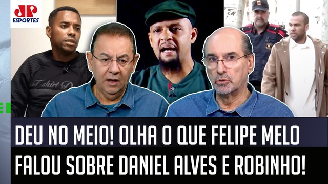 Cara, o que o Felipe Melo FALOU sobre Daniel Alves e Robinho foi... FORTE DECLARAÇÃO é DEBATIDA!