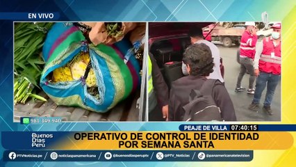 Semana Santa: PNP realiza operativo de control de identidad en peaje de Villa