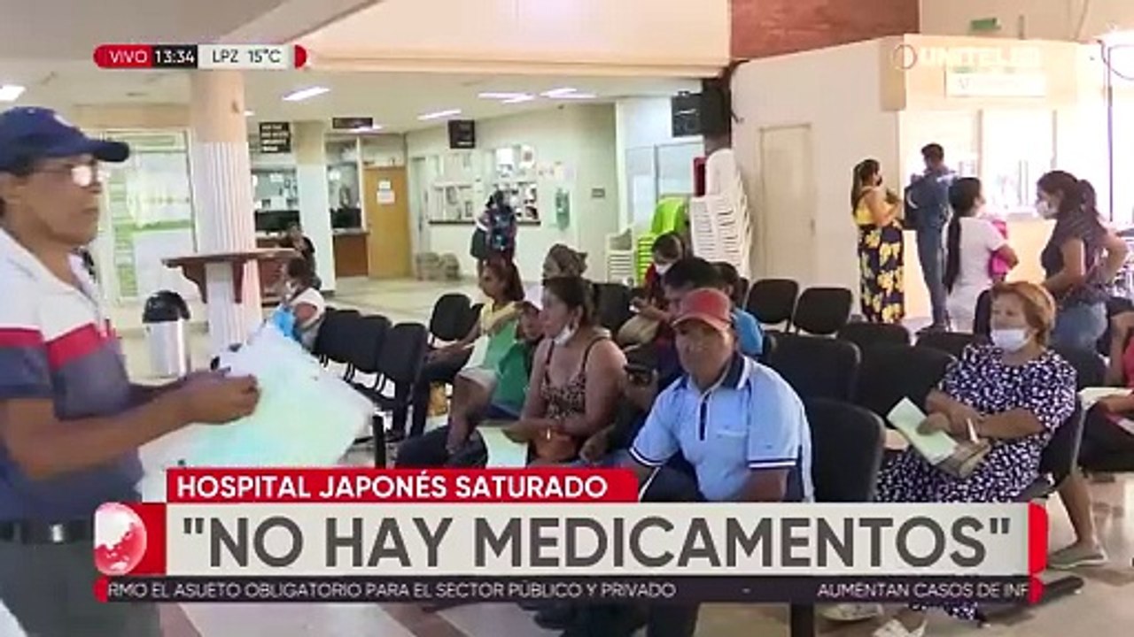 Saturación y falta de medicamentos, problemas que sufre la población en el Hospital Japonés