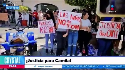 Protestan por el asesinato de la pequeña Camila en Taxco, Guerrero