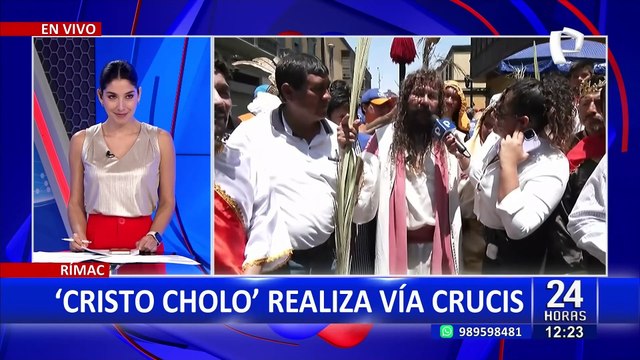 Cristo Cholo realiza vía crucis por Semana Santa