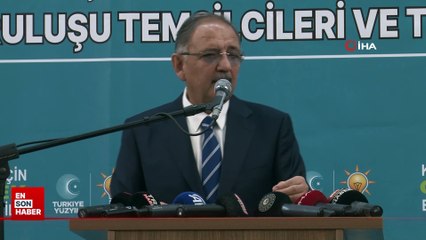 Bakan Özhaseki: Hükümetin yaptıklarının üstüne yatıp, kendileri yapmış gibi anlatıyorlar