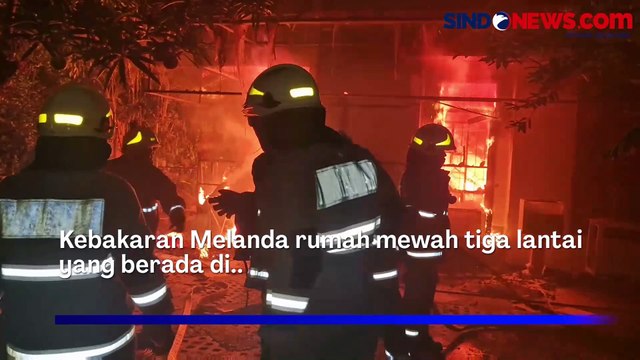 Rumah Mewah Tiga Lantai di Sawah Besar Ludes Terbakar, Diduga Korsleting Listrik