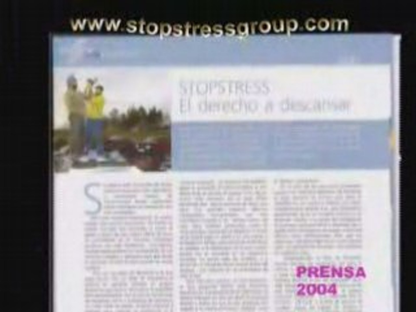 Dossier Prensa 2004 Stopstress Group