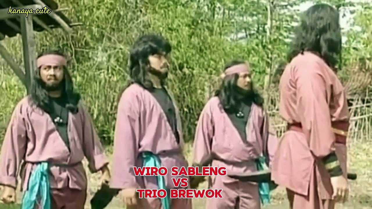 Pertarungan Wiro sableng melawan gerombolan trio brewok