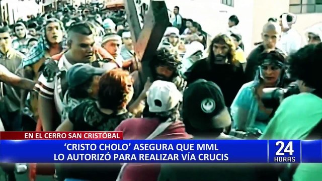 Cristo Cholo realiza vía crucis por Semana Santa