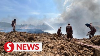 Fire at Kayu Madang landfill almost extinguished