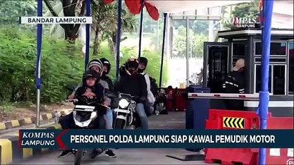 Personel Polda Lampung Siap Kawal Pemudik Motor