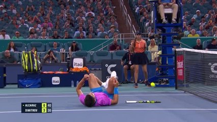 Resurgent Dimitrov dumps Alcaraz out of Miami