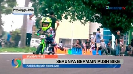 Serunya Anak-Anak Bermain Push Bike di Probolinggo