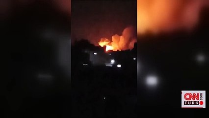 İsrail Suriye'yi vurdu: Onlarca ölü var! Saldırıdan ilk görüntüler geldi