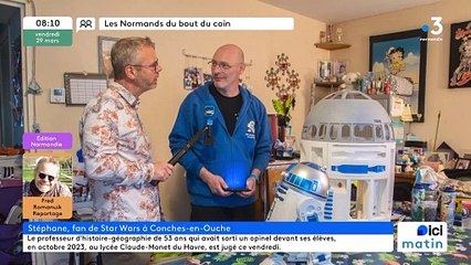 Conches en Ouche - Stéphane et son robot R2D2