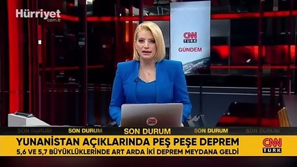 Yunanistan açıklarında peş peşe deprem