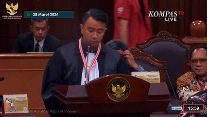 Momen Anak Yusril Baca Bantahan Gugatan Kubu Anies-Ganjar di MK: Narasi Bukan Bukti Hukum