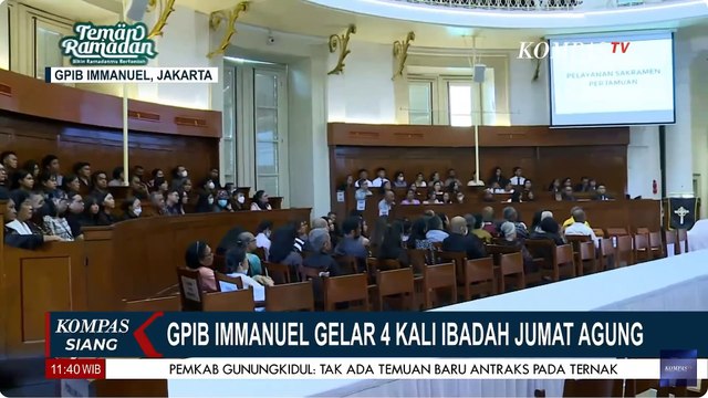 GPIB Immanuel Jakarta Gelar 4 Kali Ibadah Jumat Agung