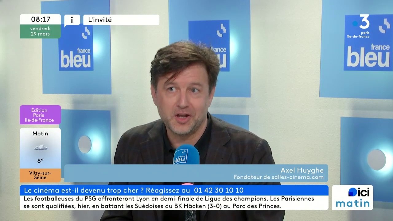 29/03/2024 - L'invité d'actu 8h15 France Bleu Paris - Vidéo Dailymotion