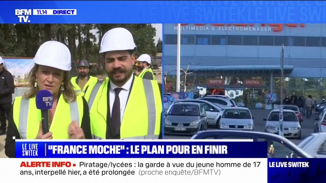 En France, 10% des zones d'activité commerciale sont abîmées, en déliquescence estime Olivia Grégoire, ministre en charge des Entreprises